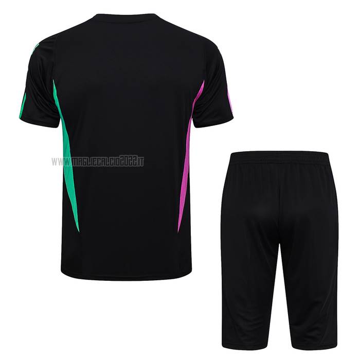 Tuta da Track del Bayern Monaco Manga Corta 2023-2024 Nero - Pantalon Corto